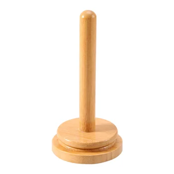 Деревянный держатель для пряжи, Вращающийся стеллаж, Вертикальный держатель для хранения пряжи, держатель для салфеток, держатель для шерстяных шариков, устройство для намотки пряжи для вязания крючком