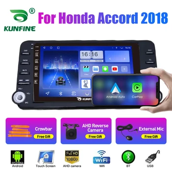 Автомагнитола для Honda Accord 2018 2Din Android Восьмиядерный автомобильный стерео DVD GPS Навигационный плеер с IPS экраном Carplay