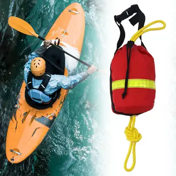 Спасательная сумка для броска, леска для броска, длина 21 м, бросаемая веревка, сумка для каякинга, гребли на каноэ, плавания, рафтинга, подледной рыбалки