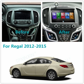 Для Buick Regal 2012 - 2015 Android 10 Стерео автомагнитола с экраном Tesla Radio Player GPS Навигация Мультимедийное головное устройство