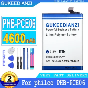 Аккумулятор GUKEEDIANZI PHBPCE06 для мобильного телефона Philco PHB-PCE06, аккумулятор большой мощности, 4600 мАч
