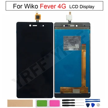 Для Wiko Fever 4G ЖК-дисплей с сенсорным экраном, дигитайзер в сборе, 5,2-дюймовая ЖК-панель для замены деталей, бесплатная доставка
