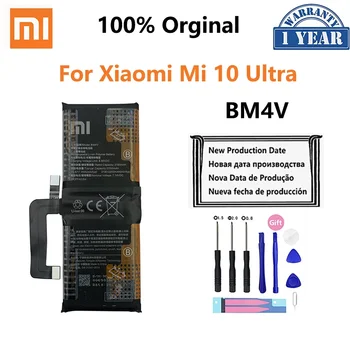100% Оригинальный Аккумулятор BM4V 4500 мАч Для Телефона Xiaomi 10 Ultra Mi10 Xiaomi10 Mi10Ultra Запасные Батареи Для Мобильного Телефона Bateria