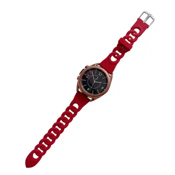 20 мм 22 мм Ремешок для умных часов ForSamsung, Мягкий прочный силиконовый спортивный браслет, кольцо с несколькими пряжками, Красочный ремешок для часов