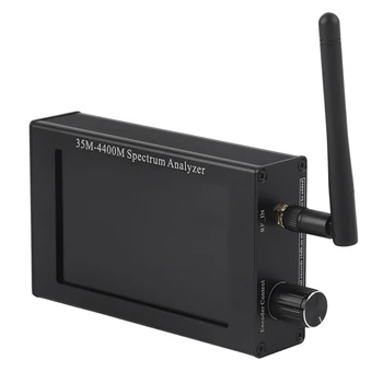 4,3-дюймовый Анализатор спектра с ЖК-экраном 35M-4400M Ручной Простой Анализатор спектра Для Измерения сигнала Lnterphone Черного цвета