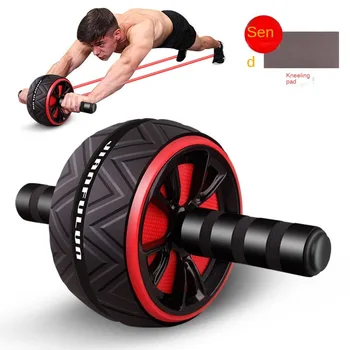 Брюшное колесо Для фитнеса мышц живота, домашний бесшумный тренажер для уменьшения сокращения живота, тренажер для спортивного фитнеса