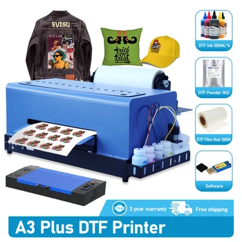 Принтер для Переноса Футболок L805 DTF с Устройством Подачи рулонов DTF Direct to Film Transfer Impresora Для Толстовок и Джинсов L805 DTF Printer A3