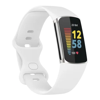 Смарт-часы с мягкими силиконовыми ремешками для Fitbit Charge 5 6 Замена ремешка для часов, спортивный ремешок, Аксессуары для браслетов Correa