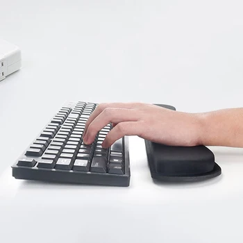 Клавиатура подставка для запястий подставка для запястий Коврик для мыши Memory Foam сверхтонкое волокно для ПК Компьютерная игровая клавиатура Руки на приподнятой платформе