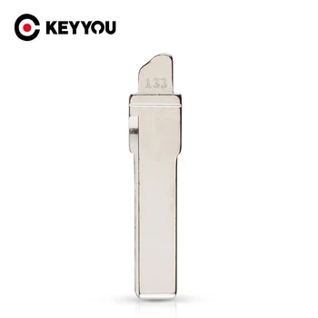 KEYYOU Оригинальная Замена Flip Remote Key Blade Заготовка Автомобильного Ключа Для VW Golf 7 Skoda Flip Remote Key 133 # HU66 Blade