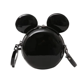 17X7X17 см Новая женская сумка Disney Mickey Mouse, диагональная сумка на плечо с Минни, повседневная модная круглая сумка из искусственной кожи для девочек, подарки на день рождения