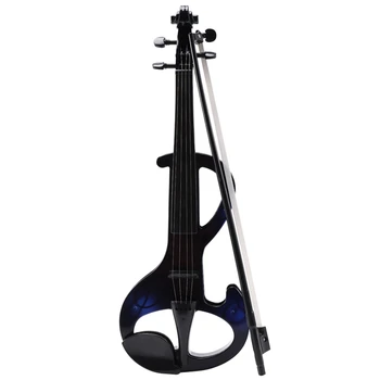 17-дюймовая скрипка с футляром, Смычковый струнный инструмент для детей, студентов, игрушка в подарок для начинающих