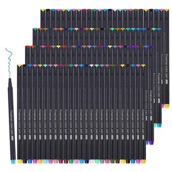 Ручки для журналов 12-100 цветов Цветные карандаши с тонкой заостренной линией для рисования Календарь Повестка дня Художественные проекты Расходные материалы