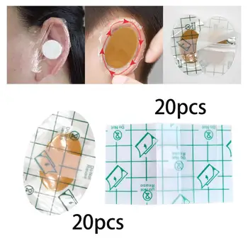 20x детских водонепроницаемых ушных чехлов, невидимых одноразовых ушных чехлов