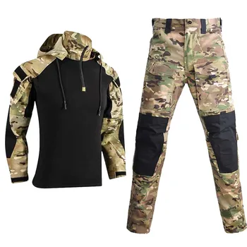 Боевая форма армии США Страйкбол Камуфляж Военная одежда Тактическая рубашка Брюки Солдатская одежда для кемпинга и охоты