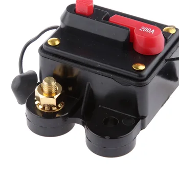 Автоматический выключатель с ручным сбросом на 200 Ампер 12 В/24 В Автомобильный предохранитель для лодки Стерео аудио