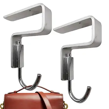 Портативный подвесной крючок для сумки из алюминиевого сплава, Подвесная сумка для студенческого стола, Многофункциональный настольный крючок, Съемная вешалка для одежды