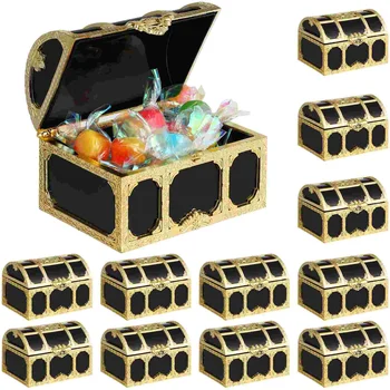 Сундуки с сокровищами, коробки для конфет, пиратские коробки для угощений, Подарочная коробка для конфет на свадьбу, День рождения, украшение для вечеринки в честь Хэллоуина