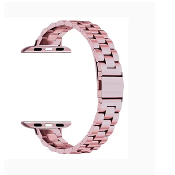 Женский ремешок из нержавеющей стали для Apple Watch 6 7 SE 40 мм 41 мм 44 мм 45 мм Тонкий металлический браслет iWatch Series 5 4 3 38/ 42 мм