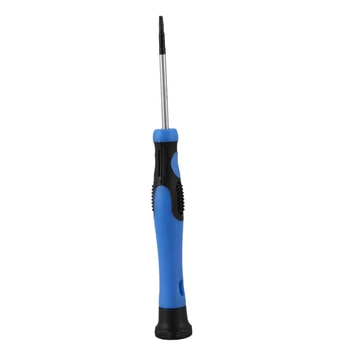 Синяя Черная противоскользящая ручка, магнитный наконечник T6, защитная отвертка Torx