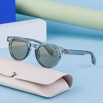 2023 Новая мода Солнцезащитные очки в овальной оправе Для женщин и мужчин Персонализированный Дизайн с заклепками Солнцезащитный Крем Солнцезащитные Очки UV400 Оттенков Очки