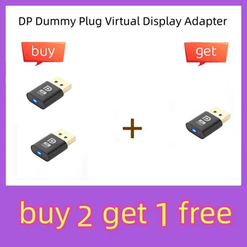 Адаптер виртуального дисплея DP Dummy Plug EDID Безголовый Эмулятор Виртуального дисплея 4K DP Displayport Аксессуары для видеокарты