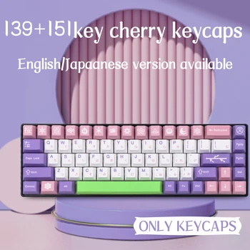 GMK Hanami Clone Pink Keycaps Сублимационный Вишневый Профиль PBT-Красителя для Механической Клавиатуры Cherry Mx Switch 139/151 Клавиш/комплект