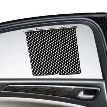 Солнцезащитный козырек на боковом стекле автомобиля, выдвижной автомобильный роликовый козырек, выдвижная шторка на окне автомобиля, защита от ультрафиолетовых лучей и солнечных бликов