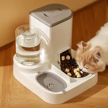 [Новые поступления] Автоматическая кормушка для домашних животных 2-в-1, питьевой фонтанчик для собак, кошек, Диспенсер для воды, миска для еды, зоотовары для собак, кошек