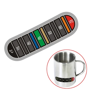 Портативный термометр для обесцвечивания воды и кофе 0 ℃-70 ℃ Тестер температуры чайника для чашки, водонепроницаемая наклейка для домашней кухни