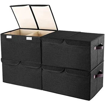 Коробка для хранения одежды с крышкой, коробка для домашних закусок, игрушек и разных мелочей, автомобильная резервная сортировочная корзина ISSE1120