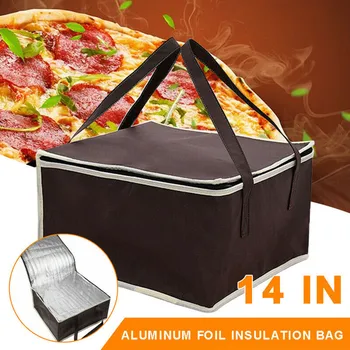 Изолированная сумка для доставки еды, пиццы, водонепроницаемая походная грелка, термосумка из нетканого материала, сумка для хранения