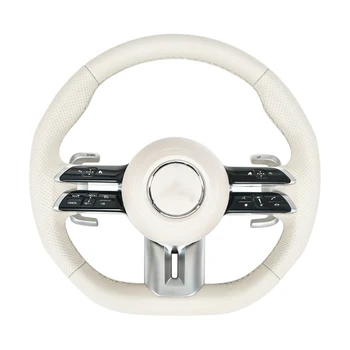 Рулевое колесо из настоящего углеродного волокна, настраиваемое непосредственно с завода для Mercedes Benz E-class AMG GLE GLC W205 204