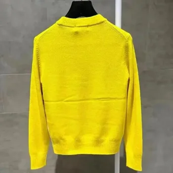 2023 Осень/Зима, Новая Корейская одежда для гольфа, Женский свитер, Модный Теплый пуловер, трикотаж с длинными рукавами