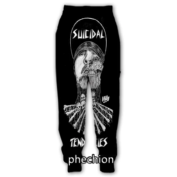 phechion Мужские / женские повседневные брюки с 3D принтом Suicidal Tendencies Band, модная уличная одежда, мужские свободные спортивные длинные брюки F47