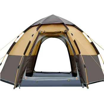 JXB Детская пляжная палатка для кемпинга Водонепроницаемая и дышащая Легкая двухслойная непромокаемая автоматическая непромокаемая верхняя крышка