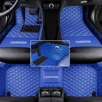 Автомобильные коврики В пол Полный комплект 
 Для Audi A5 (4 двери) 2017-2022 Пользовательские коврики для автомобиля С карманами Аксессуары для интерьера Автомобильные коврики