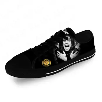 Рок-певец Осборн Оззи Хэви-метал, повседневная парусиновая обувь с 3D принтом, мужские и женские легкие дышащие кроссовки с низким берцем