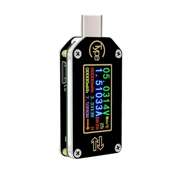 TC66C Type-C PD Trigger Type-C PD Trigger USB Вольтметр Амперметр, 2-полосный измеритель тока, мультиметр с Bluetooth