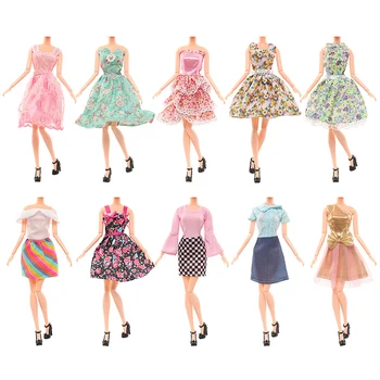Модный комплект для переодевания мини-кукол, вечернее платье, брюки, комплект цветочного платья для кукол 30 см