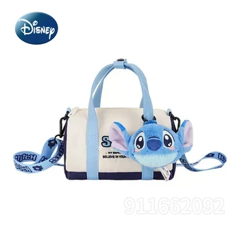 Disney Stitch Новая женская сумка люксового бренда Оригинальная женская сумка из 2 предметов с рисунком модной девушки на одно плечо Сумка через плечо