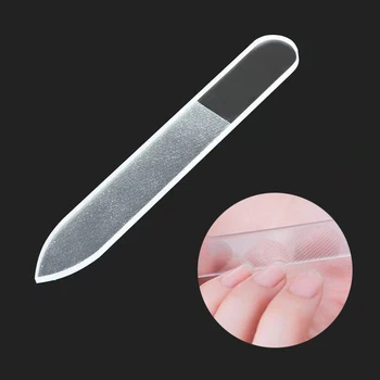 1 шт. Профессиональная нано Стеклянная пилочка для ногтей, Буферная Прозрачная шлифовальная полоска, шлифовальные пилочки для ногтей, инструменты для маникюра многоразового использования