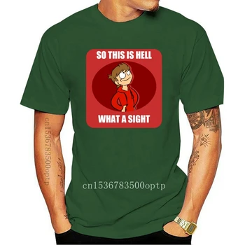 Новая мужская футболка с коротким рукавом EDDSWORLD TORD SO THIS IS HELL, футболка И МНОГОЕ ДРУГОЕ, Облегающая футболка, футболки, топы, Женская футболка