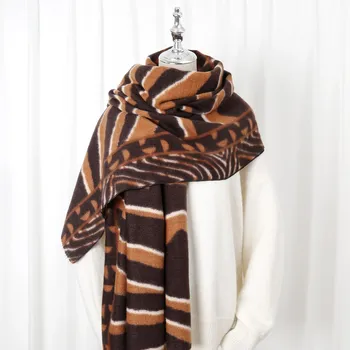 2023 Зима, новейший женский шерстяной шарф с рисунком зебры, шарф из пашмины, шали, 5 шт./лот