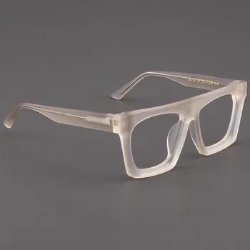 Rockjoy 157 мм Негабаритные Очки для чтения Мужчины Женщины С Плоским Верхом Черная Оправа для очков Мужские Ацетатные Прозрачные Очки Оптические