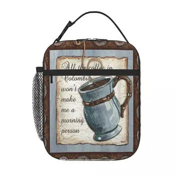 Причудливая кофейная сумка Debbie Dewitt для ланча, сумка-ланчбокс для пикника, Термосумка-холодильник
