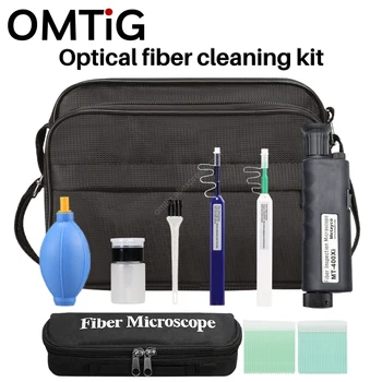 OMTiG 8 шт. / компл. Инструменты для очистки волокон Набор для очистки волокон Волоконно-Оптический Набор инструментов FTTH Инструмент для тестирования сети