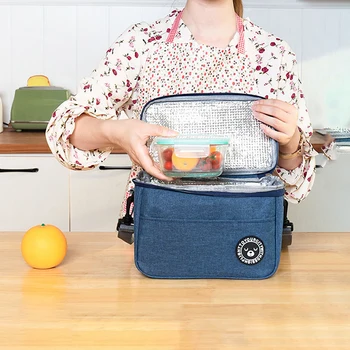Изолированный Ланч-бокс Для мужчин и женщин, переносная сумка для кемпинга и пикника, Термосумка-холодильник для холодной еды, детский изолированный чехол с ремешком