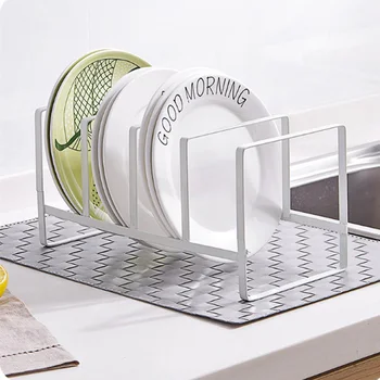 Простая кухонная стойка для посуды, сливная полка, стеллаж для хранения посуды, полка-подставка, каркас для организации хранения кухонных принадлежностей