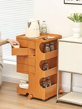 Креативный шкаф для хранения корзин Nordic прикроватный столик home living room передвижной шкаф для хранения закусок